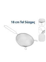 Egonex Enfa Enf-1295 ( 18cm ) Tel Süzgeç Metal Saplı Kulaklı*200