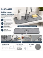 Egonex Enfa Enf-1337 Silikon Lavabo Musluk Matı 36cm*200