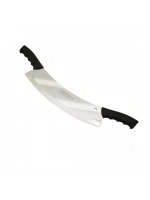 Egonex Erinox Ç-30 ( Çift Saplı ) ( Zırh ) Satır Bıçak ( Dövme Paslanmaz Çelik ) ( Bıçak=34cm ) ( Saplı = 53cm )*50