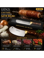 Egonex Erinox Ps-0110 ( 2 No ) ( Sarı ) ( Soğan & Kokoreç ) ( Zırh ) Satır Bıçak ( Dövme Paslanmaz Çelik )*100