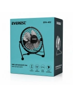 Egonex Everest Efn-482 ( Usb Sarjlı & Metal Gövde ) ( 14.5x7.5x15cm ) Mini Masaüstü Fan & Vantilatör*24