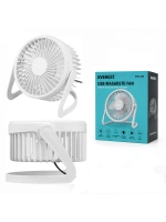 Egonex Everest Efn-505 ( Usb Sarjlı & Pvc Gövde ) ( 14.5x14.1cm ) Masa Üstü Fan & Vantilatör*30