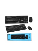 Egonex Everest Km-510 ( Kablosuz ) Multimedia Klavye & Mouse Seti ( Siyah ) ( Q Klavye )*10