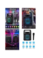 Egonex Fantastic Qualıty Q-max Ps-1283 ( 6.5 ) Bluetooth Wireless Mikrofonlu Hoparlör & Speaker ( Usb Sarjlı ) ( Aux & Tf & Usb)*18