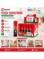 Egonex Fixpoint P-0636 ( 9gr ) Stıck Yapıştırıcı (solvent İçermez) (yıkanabilir) (kolay Uygulama) (kağıt & Karton Yapıştırıcı Stick)*24x48