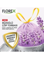 Egonex Florex-403 Avantaj ( Lavanta Kokulu ) ( Büzgülü ) ( Orta ) ( 10pcs ) 55x60cm Çöp Torba*25=k