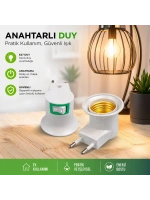 Egonex Fuji Duy-90 Anahtarlı Duy Fiş*20x30