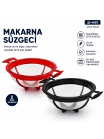 Egonex Gu-bi 0249 Küçük Makarna Süzgeci Plastik*32