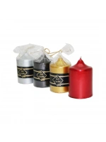 Egonex Gül Candle ( 5x7 & Küçük ) ( Yaldızlı ) Takoz Mum*40=k