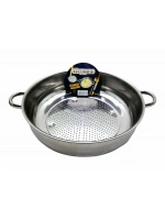 Egonex Güneş ( No-3 ) ( 30cm ) ( Basık ) Süzek Metal Süzgeç ( Kulplu )*50