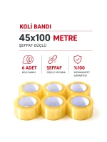 Egonex Hasbant Pro Has-0015 ( Şeffaf ) ( Flex Hotmelt Pro ) ( 45mmx100mt ) Koli Bantı ( Bandı )*6x12