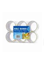 Egonex Hasbros Packaging Tape ( 43mm X 20yds ) ( Şeffaf ) Koli Bantı ( Brkt-555526 ) ( Bandı )*12x12