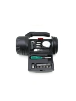 Egonex Hasuba Hs-310 ( 2in1 ) ( 19pcs = Tamir & Hırdavat Seti ) El Fener & Projektör ( Led + Cob )( Usb & Type-c & Pil Şarjlı ) *20