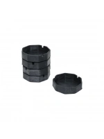 Egonex İbico ( 8 Gen & Plastik ) ( Mat Siyah ) Küllük ( Çap: 9.5cm & Derinlik: 2.3cm)*10x25