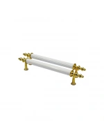 Egonex İbico-921 ( Orta & 13cm ) ( Altın & Beyaz ) Boru Kulp*10x5