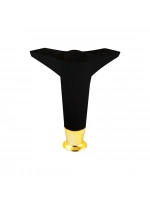 Egonex İbico-936 ( 15cm & Siyah & Gold Uçlu ) Plastik Mobilya & Koltuk Ayak*10x5
