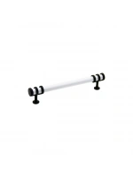 Egonex İbico-942 ( 12.8cm ) ( Yüzük Siyah & Kulp Beyaz ) Boru Çekmece Kulp*10x5