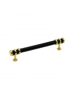 Egonex İbico-951 ( 16cm ) ( Yüzük Altın & Kulp Siyah ) Boru Çekmece Kulp*10x5