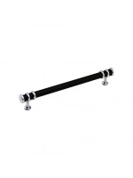 Egonex İbico-956 ( 16cm ) ( Yüzük Krom & Kulp Siyah ) Boru Çekmece Kulp*10x5