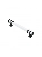 Egonex İbico-963 ( 12.8cm ) ( Yüzük Siyah & Kulp Beyaz ) ( Kare ) Çekmece Kulp*10x5