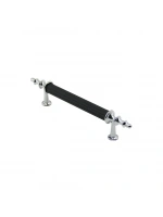 Egonex İbico-974 ( 9.6cm ) ( Krom & Siyah ) Boru Kulp*10x5