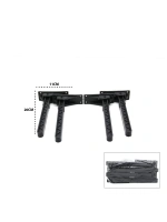 Egonex İBİCO-977 ( SİYAH ) SOFRA AYAK ( KOMPLE PLASTİK ) ( 20CM ) ( AÇ KAPA )*4X50