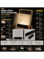Egonex İbico İ10-027 Lıght Panel Kitap Sayfa Aydınlatma Led Paneli ( Kitap Okuma ) ( Pilli ) ( 15x17cm )*150