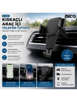Egonex İbico İ11-066 X-20 Kıskaçlı Araç İçi Telefon Tutucu*200