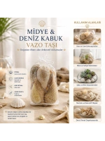 Egonex İbico İ12-252 ( Poşetli ) ( Renkli Mix ) Midye & Deniz Kabuk Vazo Taşı*50