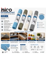 Egonex İbico İ13-001 ( 45x90cm ) Halı Kaydırmaz Mat & Raf Örtüsü ( Mix Renkli )*12x10