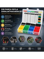 Egonex İBİCO İ13-116 ( 530PCS ) MAKARON KABLO TAMİR SETİ ( ISIYLA BÜZÜŞMELİ DARALAN HORTUM )*100