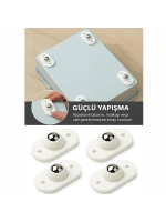 Egonex İbico İ13-141 ( Kartelalı ) ( 4pcs ) ( Tek Bilya Tekerlekli ) Mobilya Eşya Taşıma Aparatı ( 360° ) ( 8kg Taşıma Kapasite )*20x20