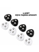Egonex İbico İ13-142  ( 4pcs ) ( Tek Bilya Tekerlekli ) ( Poşetli ) Mobilya Eşya Taşıma Aparatı ( 360° )*20x20