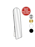 Egonex İbico İ15-064 ( Oval=üst Kenar ) ( Boy ) Aynası ( Mix Renkli ) ( 2in1 Kullanım= Ayaklı (aç-kapa) & Duvara Monte ) ( 36x146cm )*6=k