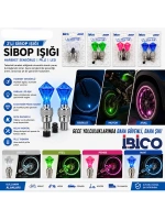 Egonex İbico İ18-021 ( 2pcs ) ( Elmas Kesim Prizma Model & Şeffaf ) Sibop Işık ( Pilli ) (bisiklet & Motor & Araç)(hareket Sensörlü)*50x10
