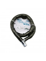 Egonex İbico İ18-059 ( Tüp Anahtarlı ) ( Metal Kafa ) ( Çelik ) Motor & Bisiklet Kilit ( Silindirik Spiral Kilit ) ( Siyah Kılıf ) ( 22mm X 100cm )*30