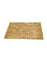 Egonex İbico İ21-074 ( Dikdörtgen ) ( Bambu Ahşap ) ( Lüx ) Kaydırmaz Banyo Paspası ( 42x62cm )*24