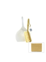 Egonex İBİCO İ21-124 ( 2PCS ) ( GENİŞ ) FARAŞLI & TEMİZLİK EL FIRÇA SETİ ( AHŞAP SAPLI & PLASTİK ) ( 33CMX22CM )*24X2
