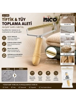 Egonex İbico İ21-135 Ahşap Saplı Metal Tiftik Tüy Toplama*500