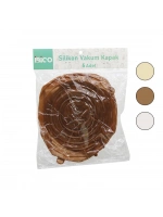 Egonex İbico İ22-025 ( 6pcs ) ( Renkli Silikon ) ( Vakum Kapak ) ( Kap Bonesi )*12x12