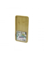 Egonex İbico İ22-208 ( Dikdörtgen ) Ahşap Bambu ( Yağdanlık Altlık ) ( Mini Tepsi ) ( 12 X 23.4 X 0.8cm )*144