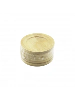 Egonex İBİCO İ22-215 ( YUVARLAK= ÇAP: 9.7CM ) ( 6PCS ) BAMBU & AHŞAP ( ÇAY TABAK )*48