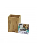 Egonex İbico İ22-246 ( Küçük ) ( Kare=9x9cm ) ( Ahşap Bambu ) Kaşıklık Organizer*60