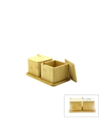 Egonex İbico İ22-322 ( 2pcs ) Baharatlık & Tuzluk ( Ahşap Bambu )*48