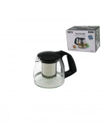 Egonex İbico İ22-351 ( 700ml ) ( Cam ) Demlik ( Çelik Süzgeçli & Plastik Kulp & Kapak & Krom Çerçeve )*60