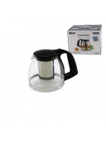 Egonex İbico İ22-352 ( 900ml ) ( Cam ) Demlik ( Çelik Süzgeçli & Plastik Kulp & Kapak & Krom Çerçeve )*48