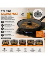Egonex İbico İ22-419 ( Kulplu ) ( 29cm ) Tel Yağ Sıçratmaz ( Metal Çerçeve )*12x12