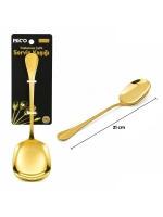 Egonex İbico İ22-443 ( 21cm ) ( Altın & Gold ) ( Metal ) ( Servis Kaşık )*12x10