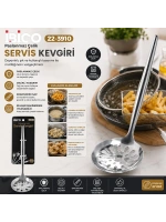 Egonex İbico İ22-450 ( 27cm ) ( Krom ) ( Metal ) ( Servis Kevgir )*12x10
