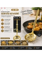 Egonex İbico İ22-451 ( 27cm ) ( Altın & Gold ) ( Metal ) ( Servis Kevgir )*12x10